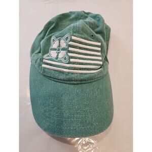 Naval Bagels Breakfast Green Adjustable Snapback Hat One Size Embroidered Flag